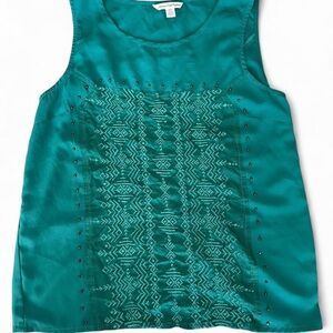 American Eagle Outfitters Green Sleeveless Tank Top